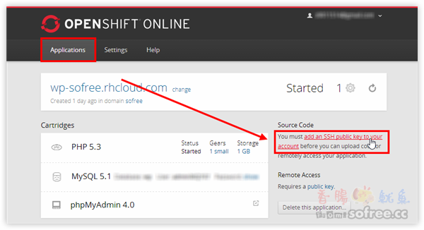 openshift sftp filezilla