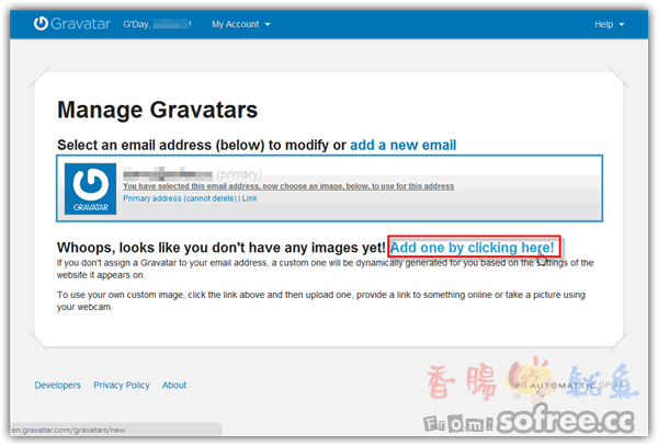 Gravatar 透過Email，讓你的留言也可以有頭像！