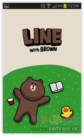 Line 官方推出：熊大佈景主題(咖啡色)